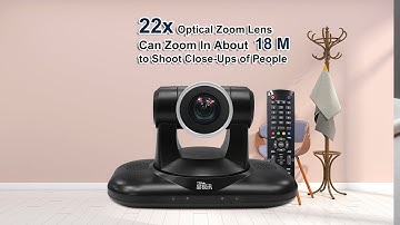 Upside down mounting! Mirror image Flip! PTZ 22x videoconference camera ceiling installation display