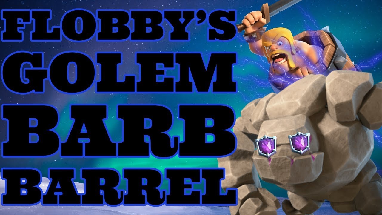 Flobby’s TOP LADDER Golem Barb Barrel 🌪️Splashnado🌪️ Deck! What Makes The GOLEM GOD So GREAT?