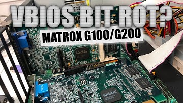 VBIOS Bit Rot? Saving a Pair of Matrox AGP Cards