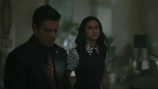 Video thumbnail of "Riverdale 3x01 Veronica & Hiram. "You don't have a daugther anymore!""