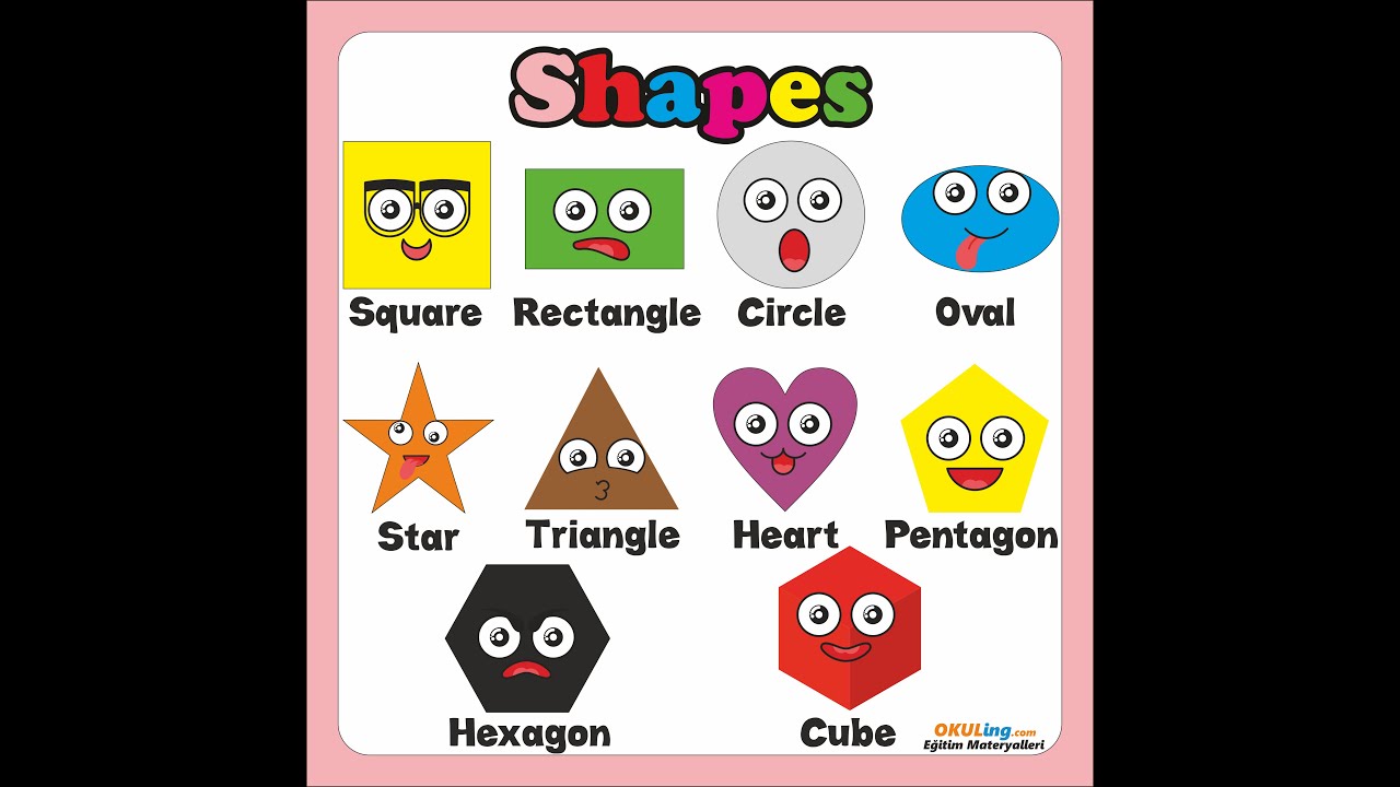 İngilizce Şekiller - Learn English Vocabulary - Shapes - YouTube