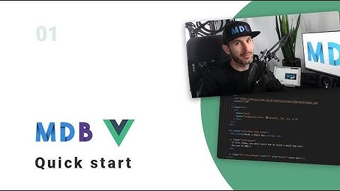 MDB Vue - 1 Minute Quick Start
