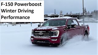 2021 Ford F 150 Powerboost Hybrid Deep Snow Driving Performance and Review