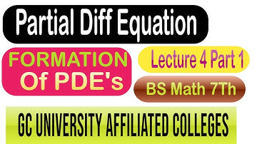 Partial Differential Equation - Formation of PDE in Urdu/Hindi - Lecture 4 Part 1