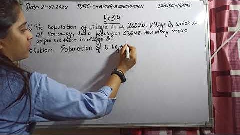 Class-4 Mathematics chapter-3 Subtraction Excercise 3.4