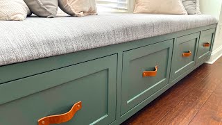 Building a Window Bench With Inset Drawers | How To Guide