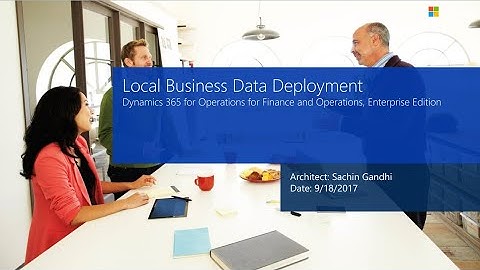On Premises Local Business Data Deployment - TechTalk