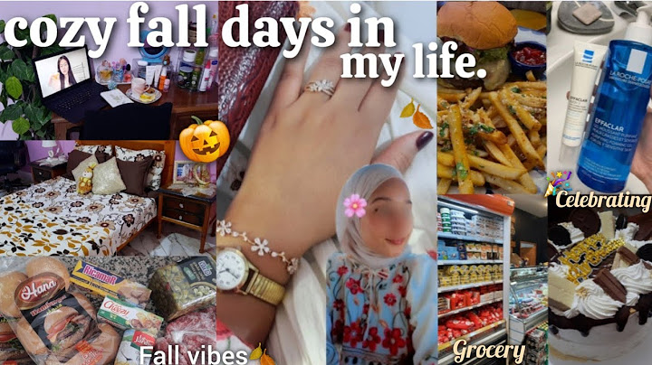 cozy fall days in my life🎃🍁🍂|نهاراتي في فصل الخريف🩰🎀(study📚,grocery🛒,cooking🍔...)