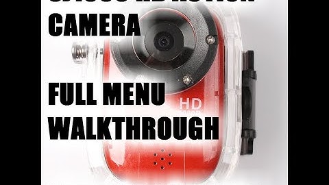 SJ1000 HD Action Camera Menu Walkthrough & Date and Time setup