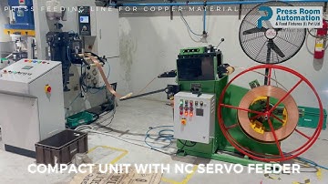 FOR COPPER MATERIAL COMPACT + NC SERVO ROLL FEEDER @pressroomautomation1998
