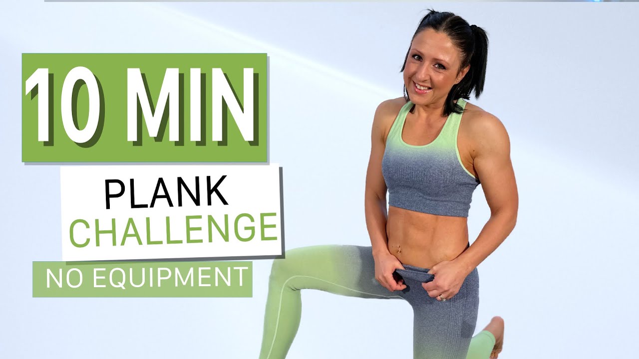 10 min PLANK Challenge | Core & Abs Workout | No Equipment - YouTube
