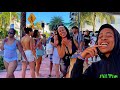 【4K】𝐖𝐀𝐋𝐊 ➜ MIAMI BEACH ☘️ Beach 🇺🇸 USA 🇺🇸  walking tour !