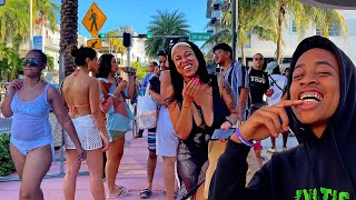 【4K】𝐖𝐀𝐋𝐊 ➜ MIAMI BEACH ☘️ Beach 🇺🇸 USA 🇺🇸  walking tour !