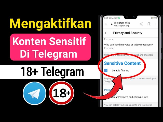 Cara Mengaktifkan Konten Sensitif di Telegram (Update 2023) | Aktifkan Konten Sensitif Telegram class=