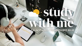 Download Lagu ⛅️ 3-HOUR STUDY WITH ME ON A SUNNY DAY | 🎹 Calm Piano | Pomodoro 50/10 MP3 Download Lagu ⛅️ 3-HOUR STUDY WITH ME ON A SUNNY DAY | 🎹 Calm Piano | Pomodoro 50/10 MP3