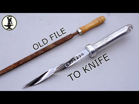 Making JAGDKOMMANDO KNIFE Out of Rusty File