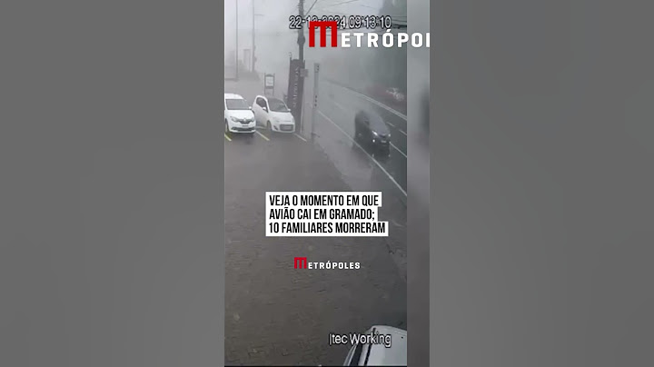 Veja o momento em que avião cai em Gramado; 10 familiares morrer@m
