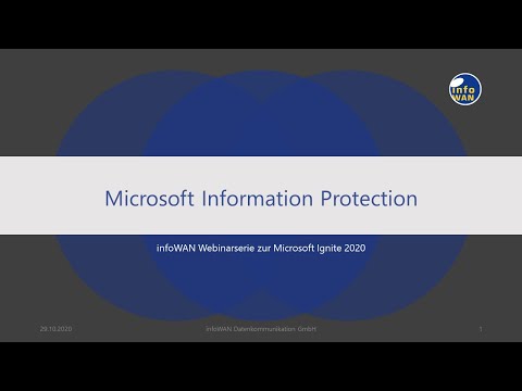 Microsoft Information Protection - Einführung und Demo
