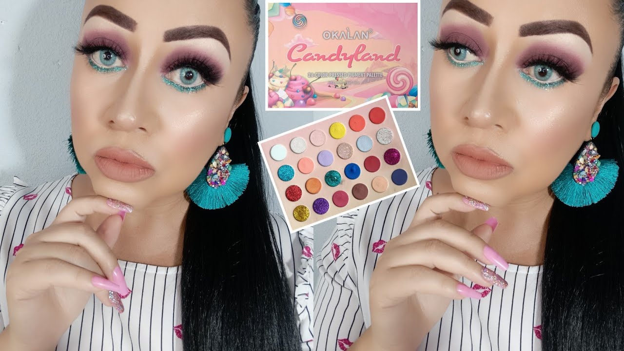 MAQUILLAJE CON OKALAN! CANDYLAND 🍭🍬 