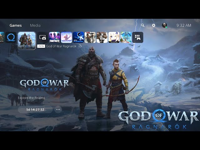 God Of War Ragnarok l PS5 Menu Music l 4K UHD 