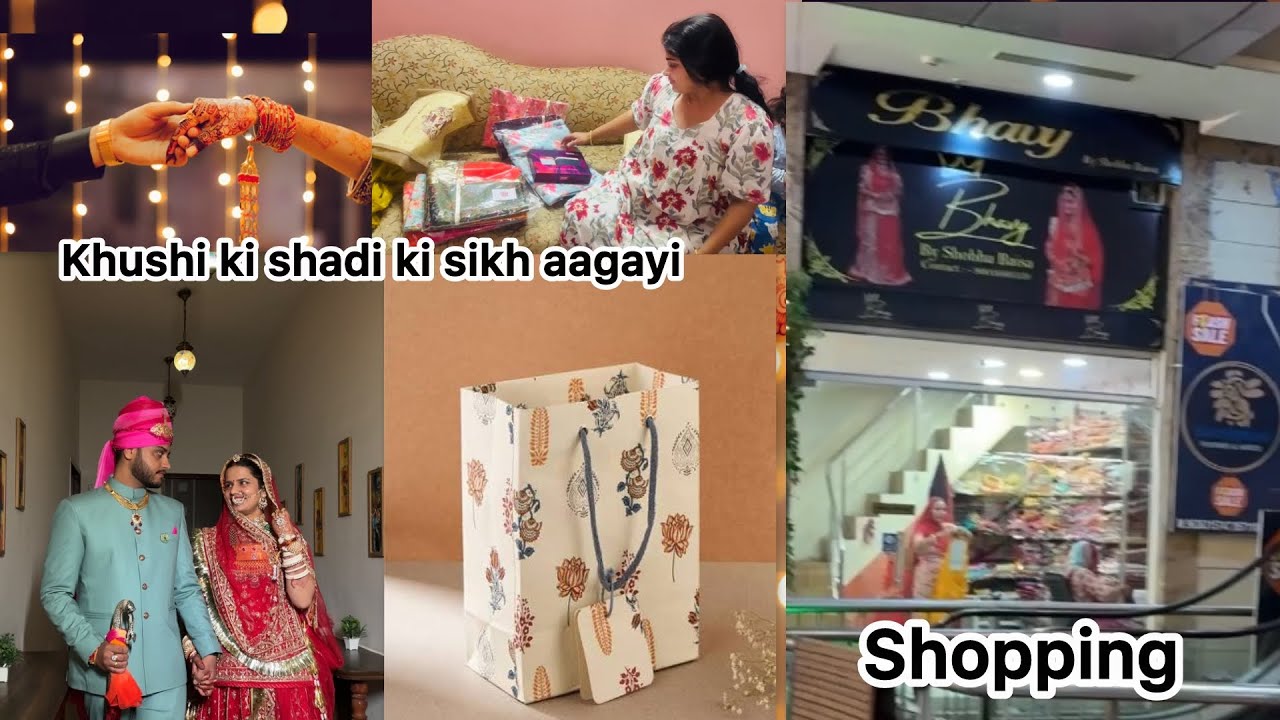 अजमेर से आई ख़ुशी की शादी की सीख ( gift) 🥰Sobha jija ki shop s ki aaj shopping 🛍️ cotton suit 