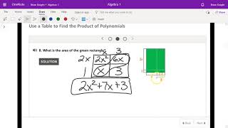 Multiplying Polynomials (Envision 7-2)