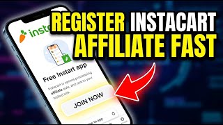 How to register for Instacart Express Affiliate Program - Beginner Guide