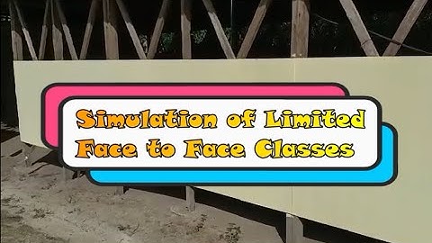 Diaz Elementary School Simulation of Limited Face to Face Classes