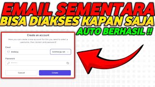 CARA BUAT EMAIL SEMENTARA ATAU TEMPORARY EMAIL YANG BISA DIBUKA KAPAN SAJA screenshot 1