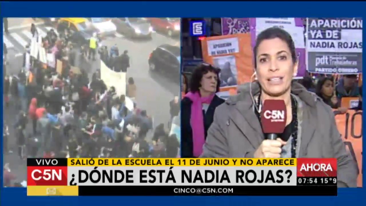 Reclamo por la aparición de Nadia Rojas de 14 años - YouTube