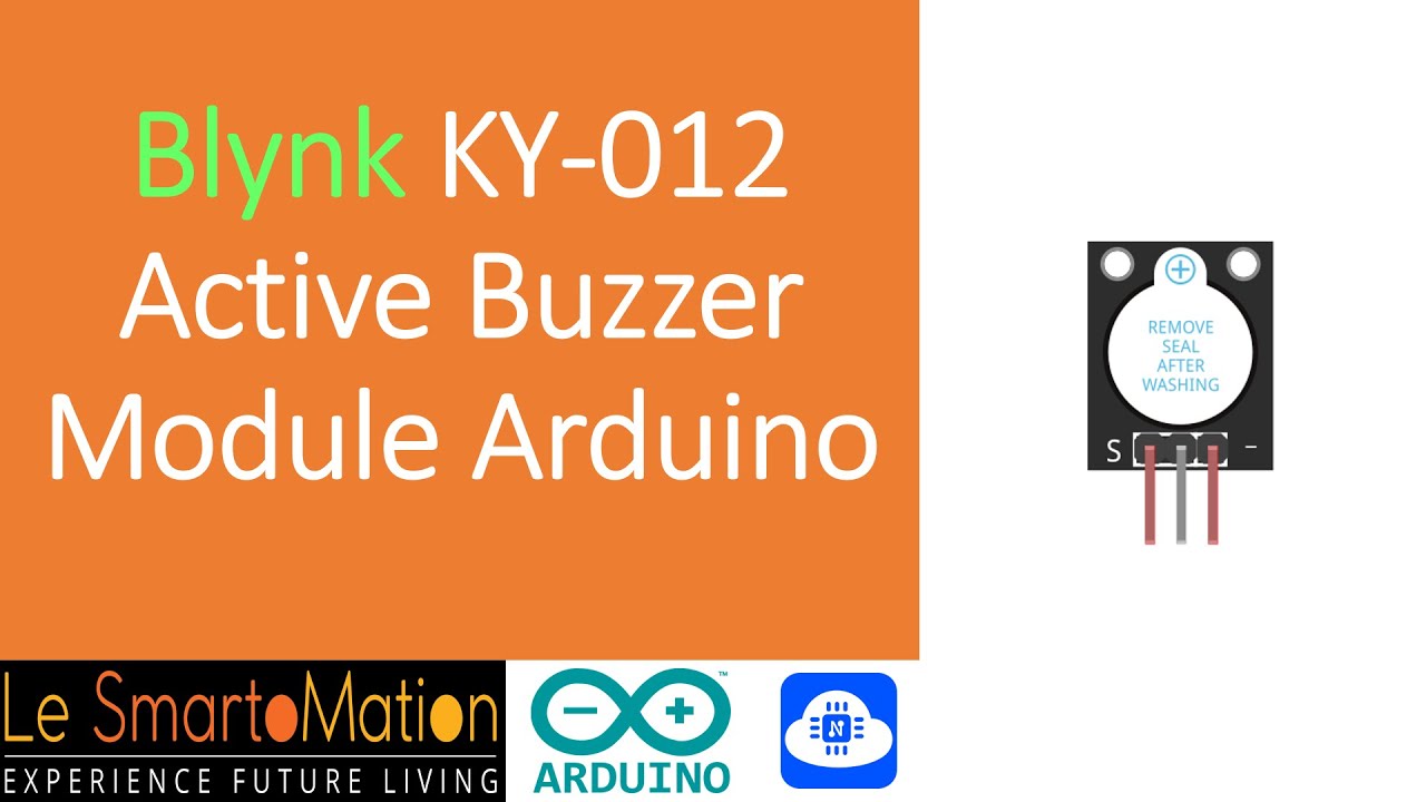 Blynk KY 012 Active Buzzer Module Momentary Switch With Arduino Nodemcu 