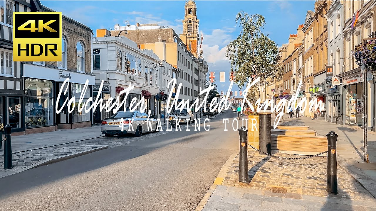Walking Colchester High Street 🇬🇧 | 4K HDR Tour of England’s Oldest Town