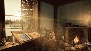 🪑📝in 1854, The writing cabin of Thoreau Atmosphere l Peaceful Writing sound "From night to day"