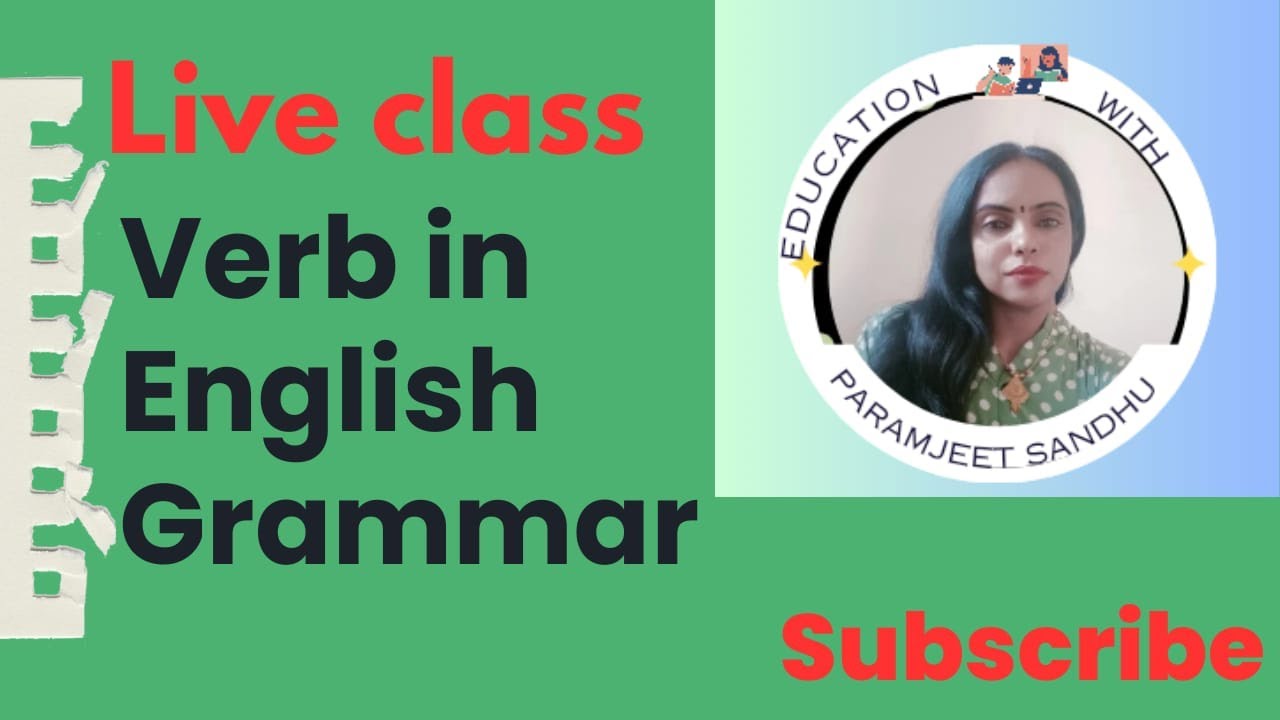 Verb in English Grammar live class #ssccgl #cetmains #htet #ctet - YouTube