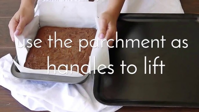 Baking with a parchment paper sling