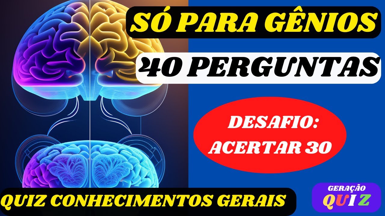 ✓🧡😃😃 FAÇA ESSE TESTE CONHECIMENTOS GERAIS - QUIZ CULTURA GERAL