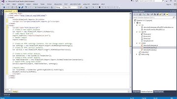 JavaScript Reporting Tool: Export to HTML from Visual Studio  - [Shot on version 2015.2]