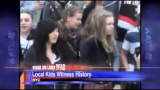 Local choir group in NYC when news of bin Laden's death broke