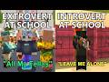 Introverts vs extroverts portrayed by minecraft