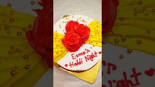 সহজ ও সিম্পল হলুদের কেক ডেকোরেশন 🧡#shortsviral#shortsfeed #shortvideo #youtubeshorts #cakedecoration