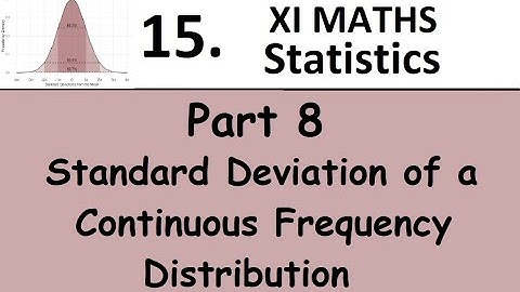 Kerala State 11th math - Chapter 15 - Statistics - Part 8 - Continuous frequency distribution