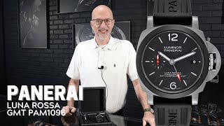 Panerai Luminor Luna Rossa GMT Titanium Carbotech Watch PAM01096 Review | SwissWatchExpo