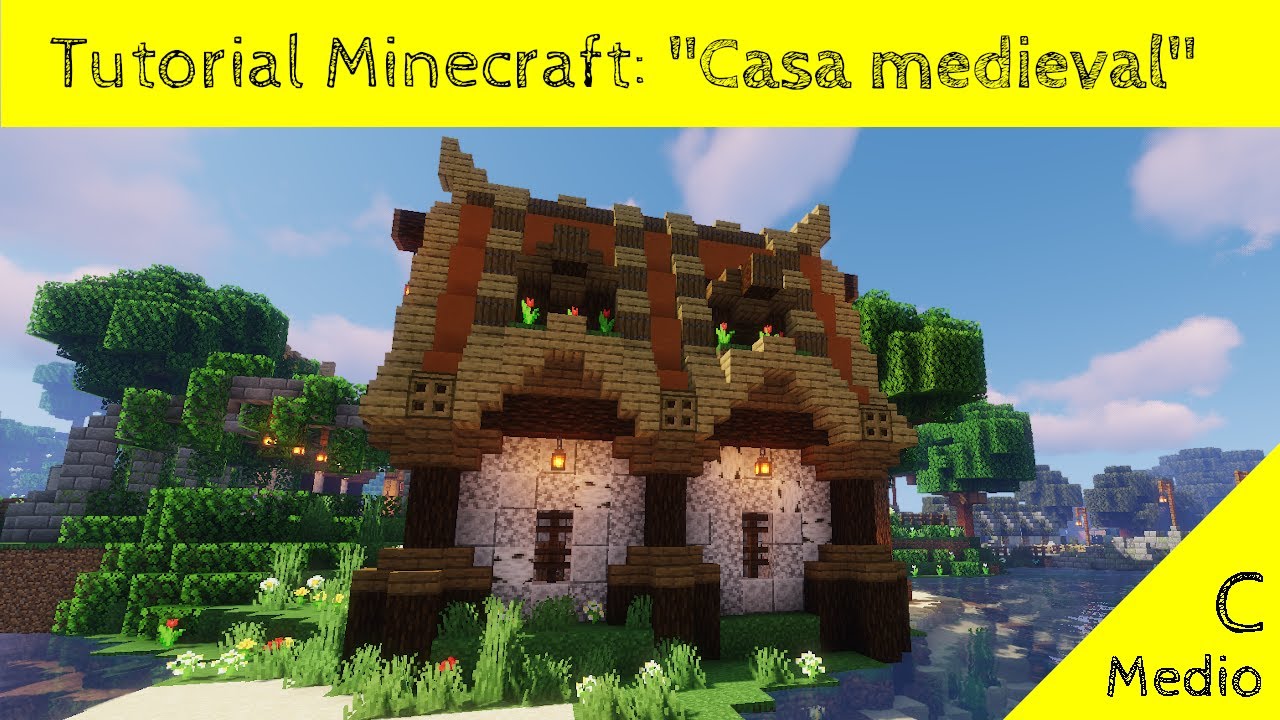 minecraft casa medieval tutorial