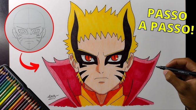 Como Desenhar o Sétimo Hokage Naruto Uzumaki 