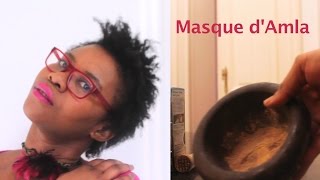 Poudre indienne pour cheveux crépus afro : Masque d'Amla et thé vert