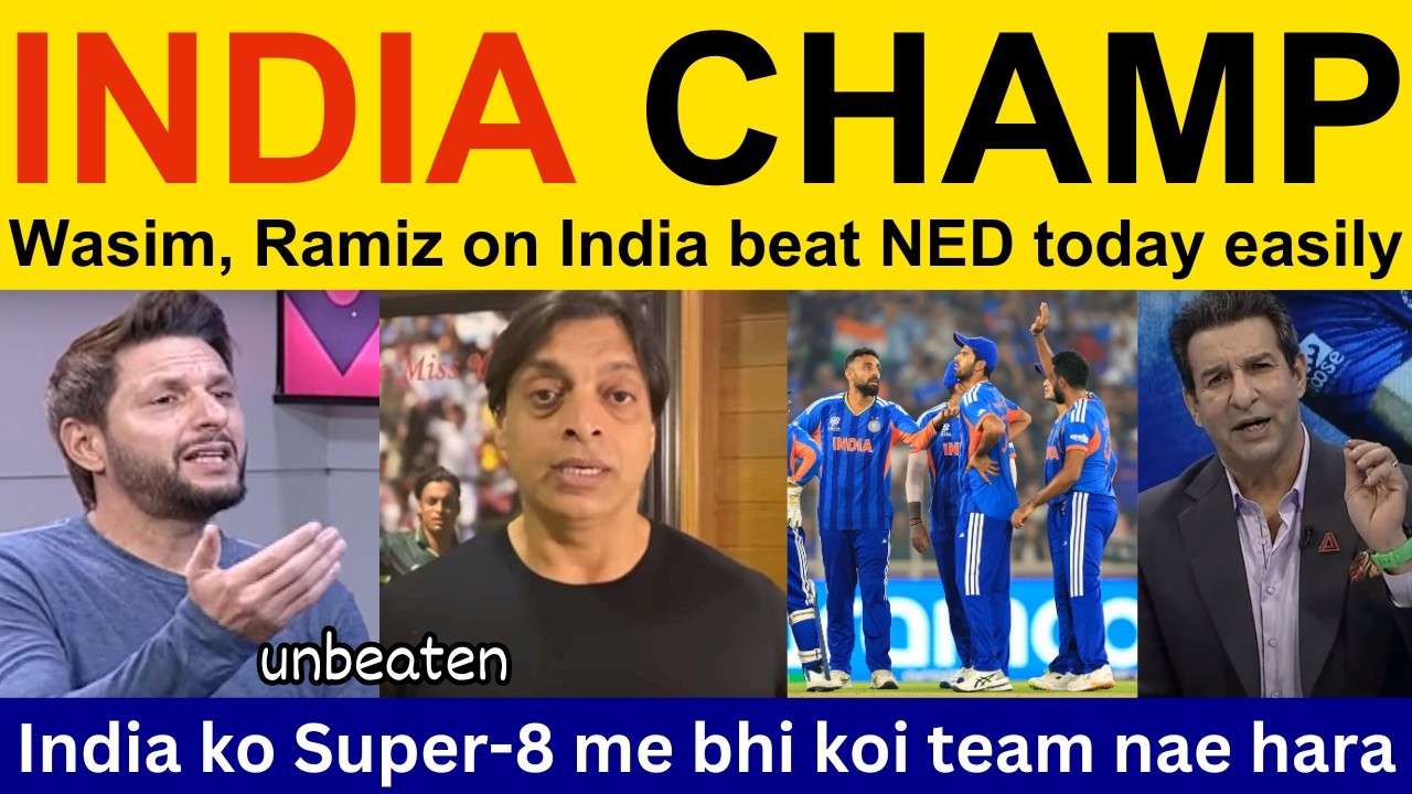Pak Media Crying on India win T20 World Cup 2026 vs NED | Ramiz Speaks, shoaib akhtar on IND vs NED
