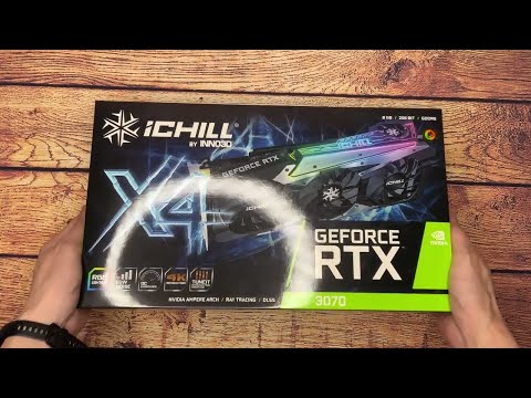 UNBOXING Inno3D iCHILL GeForce RTX 3070 X4 X3 8GB VGA GPU ARGB RGB