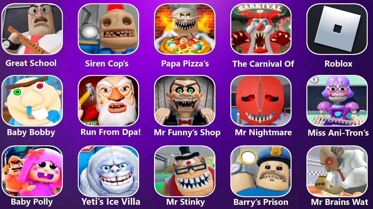 ESCAPE SCARY CHOPPER’S HOUSE, DEMON TEACHER MISS ANI-TRON, WILSON’S NIGHTMARE PRISON, ROBLOX OBBY!