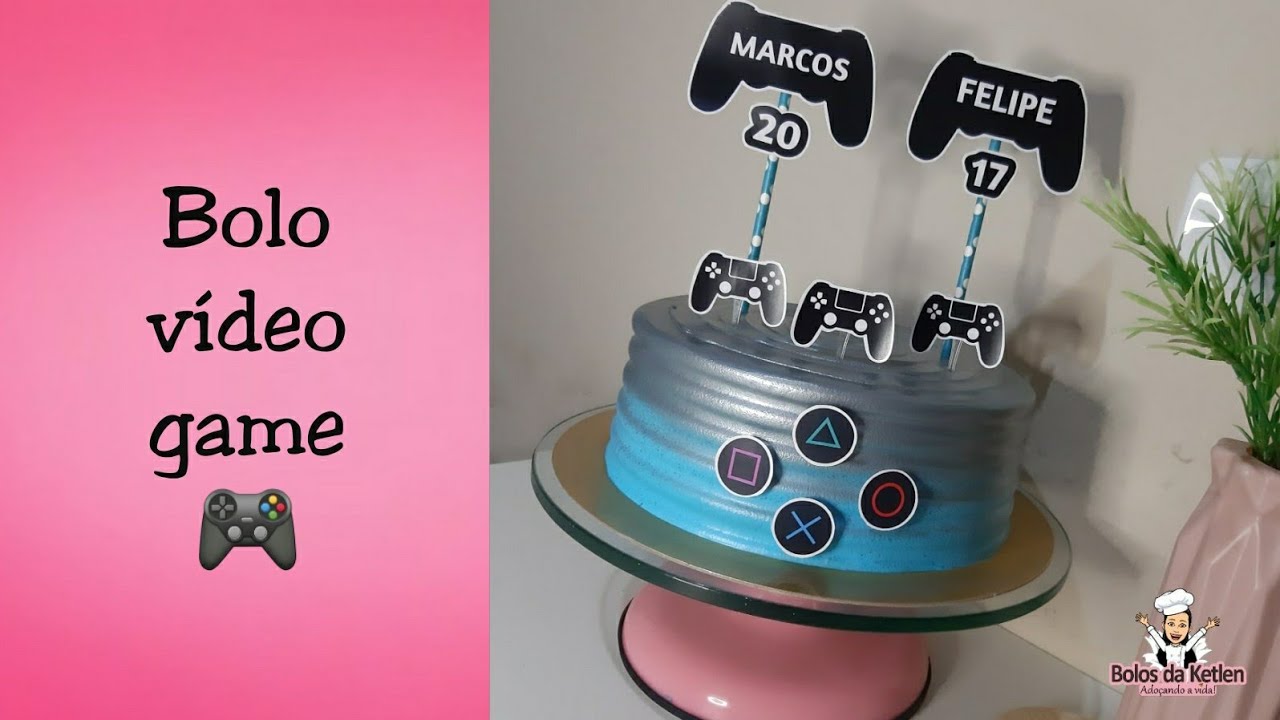 Aqui está o resultado final da decoração do bolo do vídeo anterior