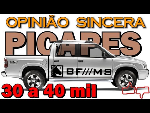 Mais de 50 opções de pickups (30.000 a 50.000 reais)